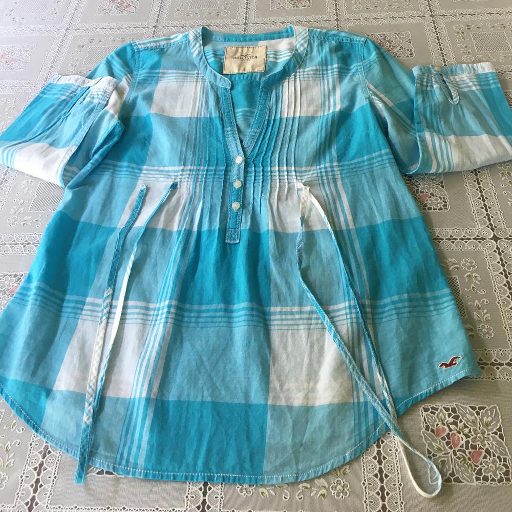 Hollister soft pleating long-sleeve shirt